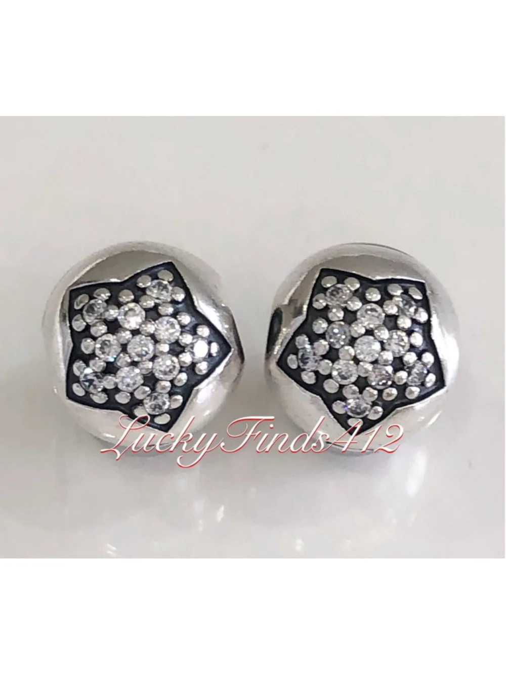 Authentic Pandora You Are a Star Clips Set of 2 Retired Pandora Charms Clips